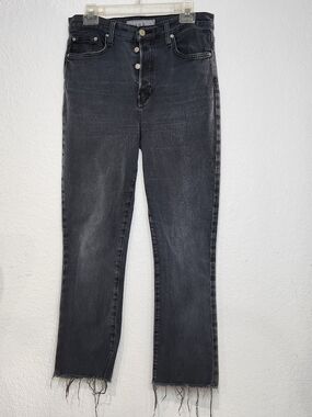 Frank & Eileen Cork Black Washed High-Rise Straight Jeans